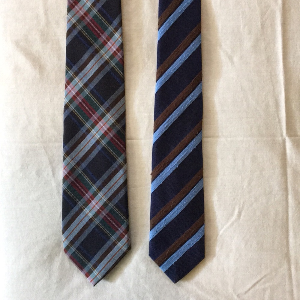 Bundle of two woven Charles Tyrwhitt ties
